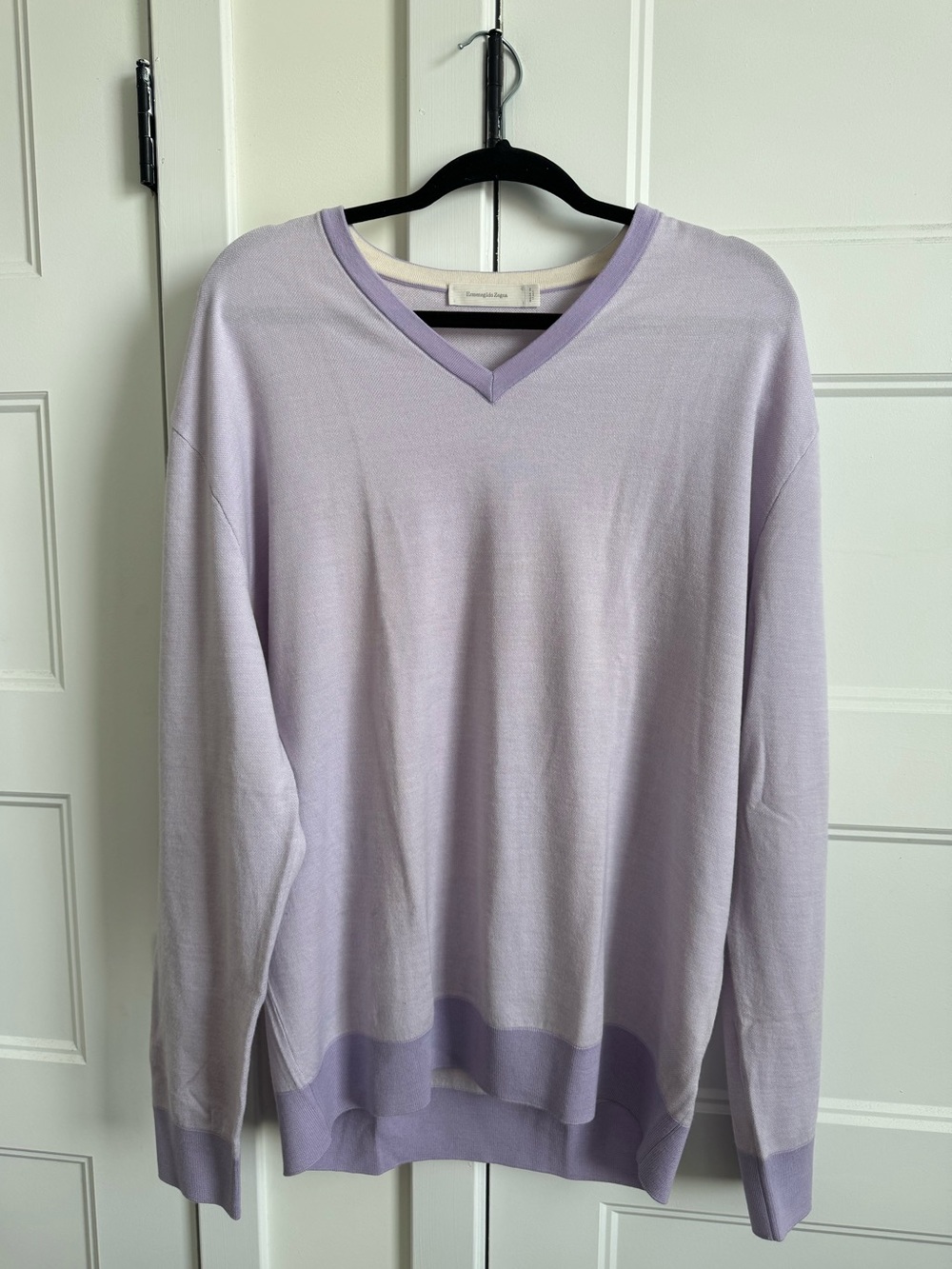Ermenegildo Zegna Pure Virgin Wool & Cashmere V-Neck Sweater ~ Made in Italy